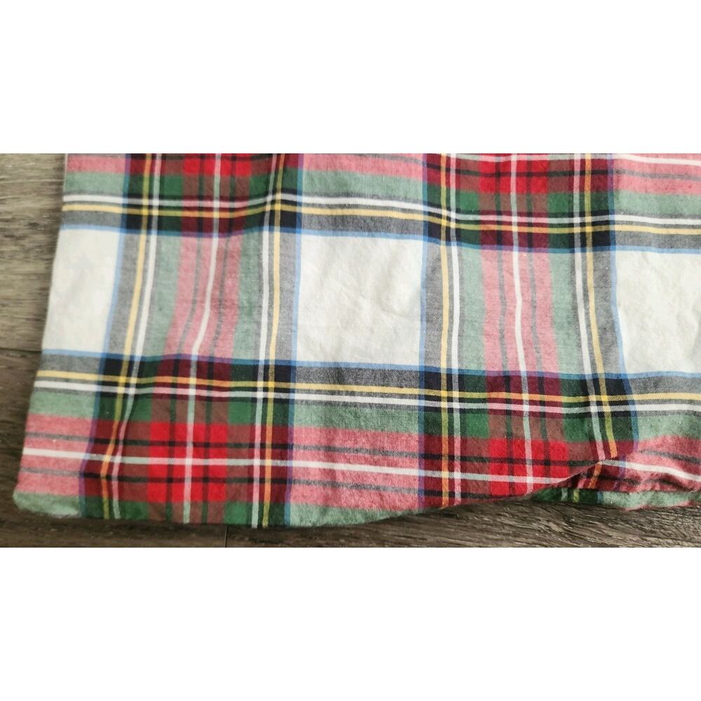 Pottery Barn Red Stewart Plaid Cotton 2 Standard Pillow Cases - Picture 5 of 8